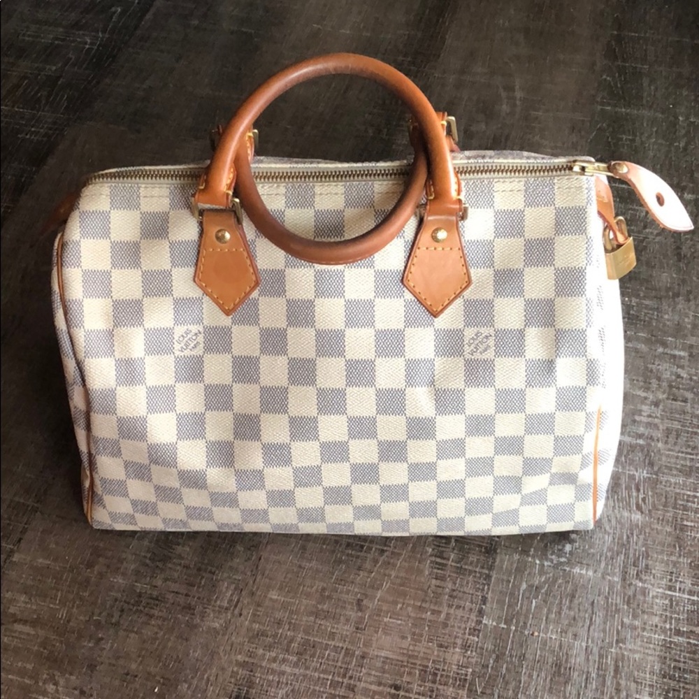 Authentic Louis Vuitton Damier Azur Speedy 30
